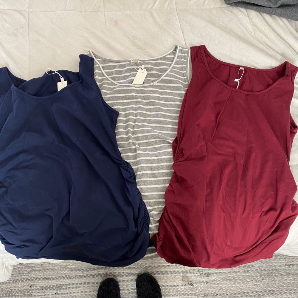3 pack Maternity tank tops